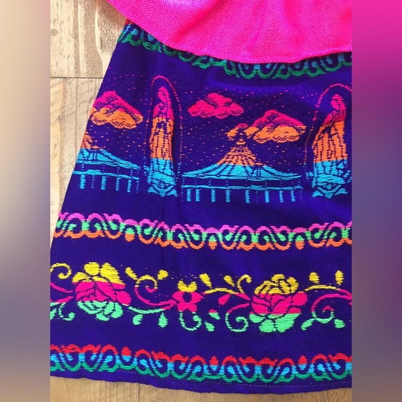 Mexican Virgen de Guadalupe Girls Dress 2 Pc - Picture 7 of 7